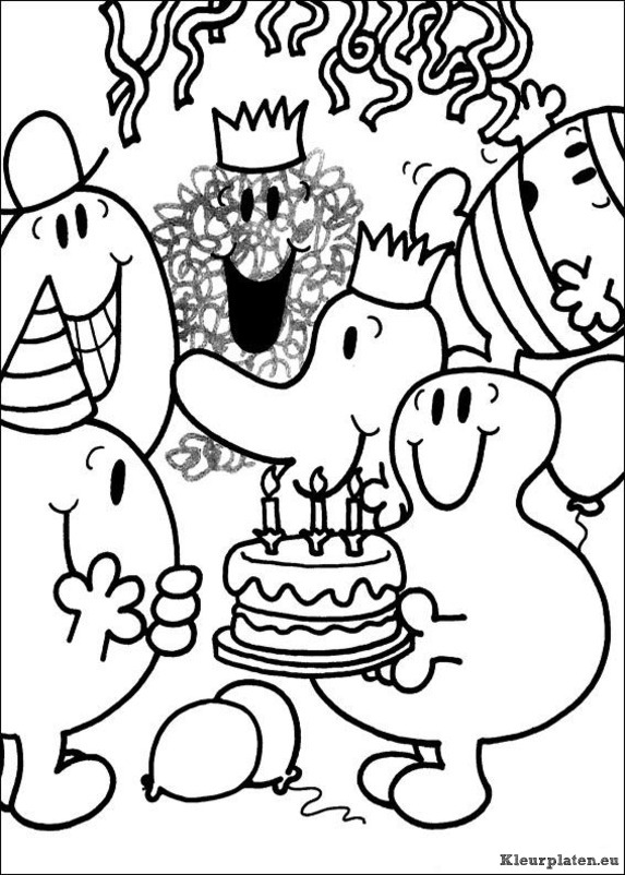 Mr men en litltle miss kleurplaten