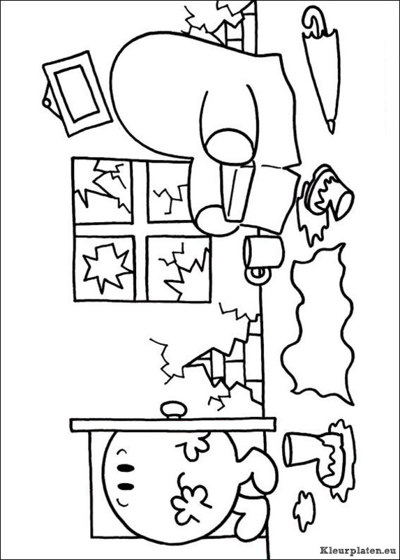 Mr men en litltle miss kleurplaten