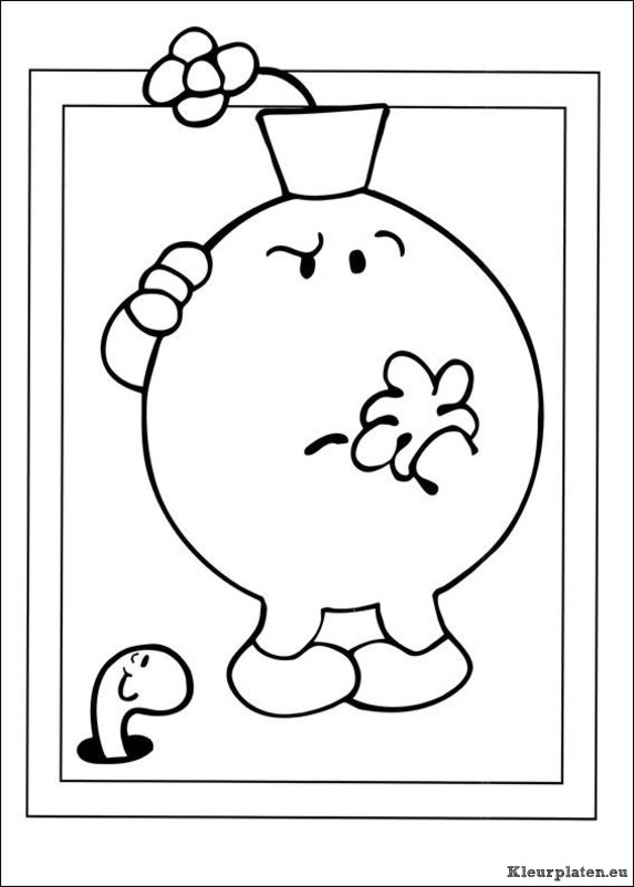 Mr men en litltle miss kleurplaten