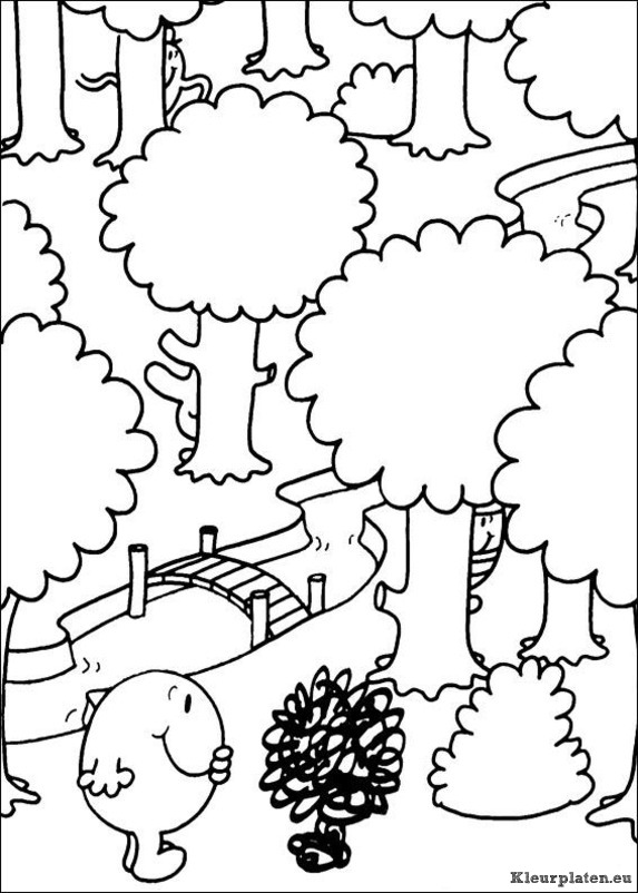 Mr men en litltle miss kleurplaten