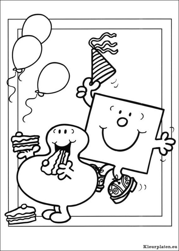 Mr men en litltle miss kleurplaten