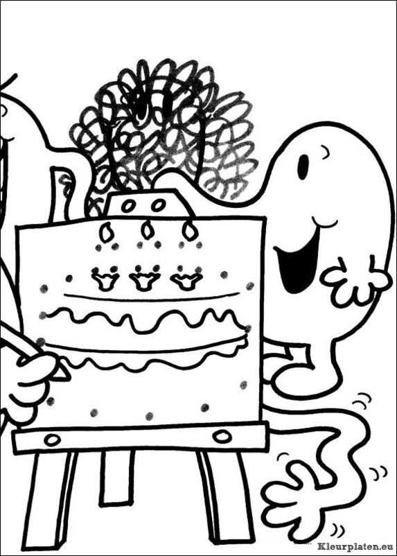 Mr men en litltle miss kleurplaten