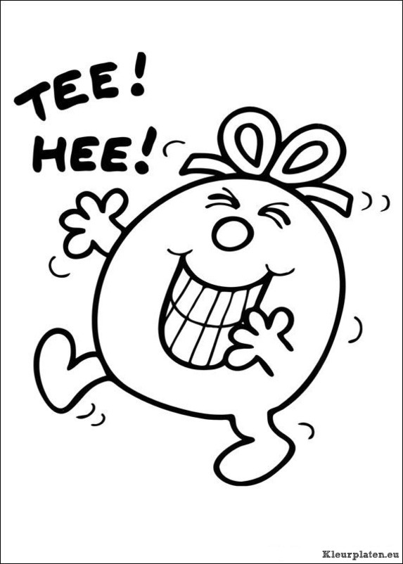 Mr men en litltle miss kleurplaten