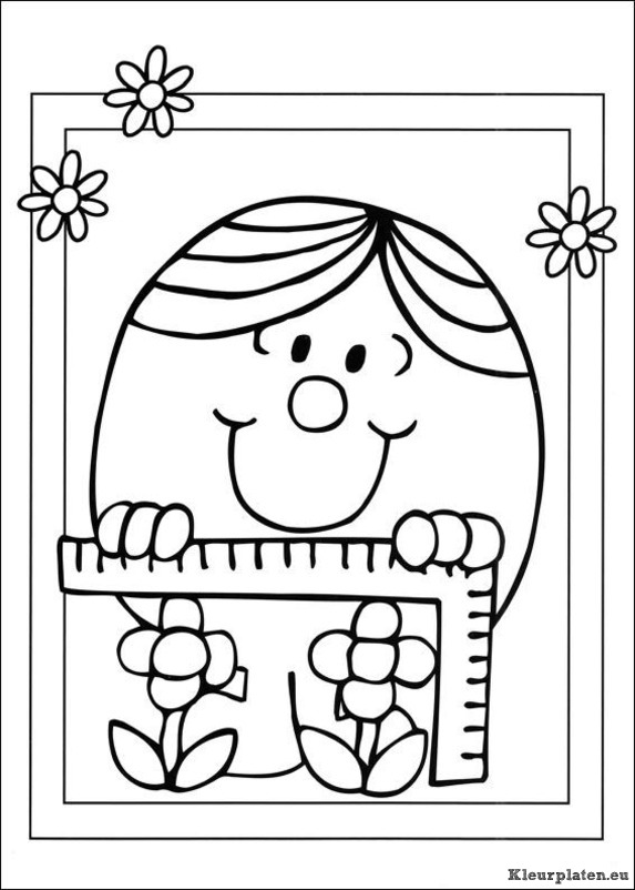 Mr men en litltle miss kleurplaten