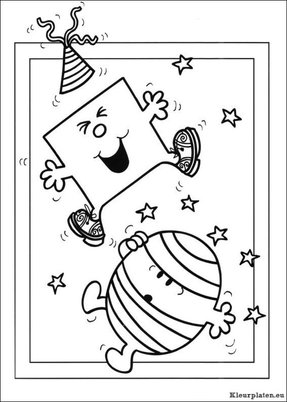 Mr men en litltle miss kleurplaten