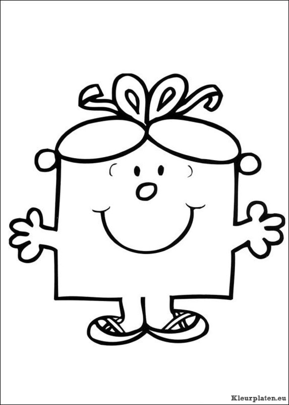 Mr men en litltle miss kleurplaten