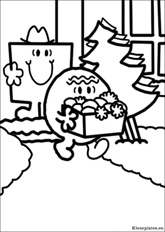 Mr men en litltle miss kleurplaten
