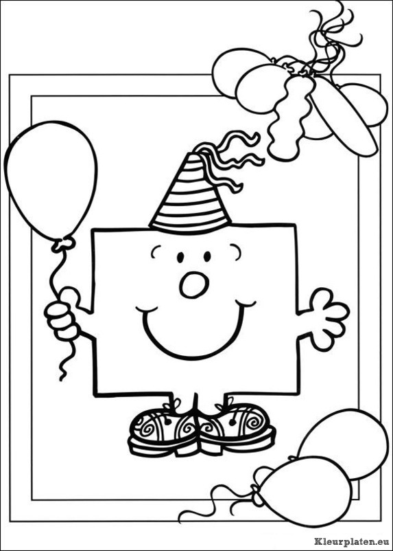 Mr men en litltle miss kleurplaten