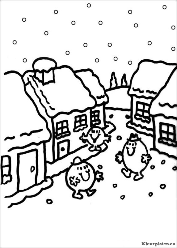 Mr men en litltle miss kleurplaten