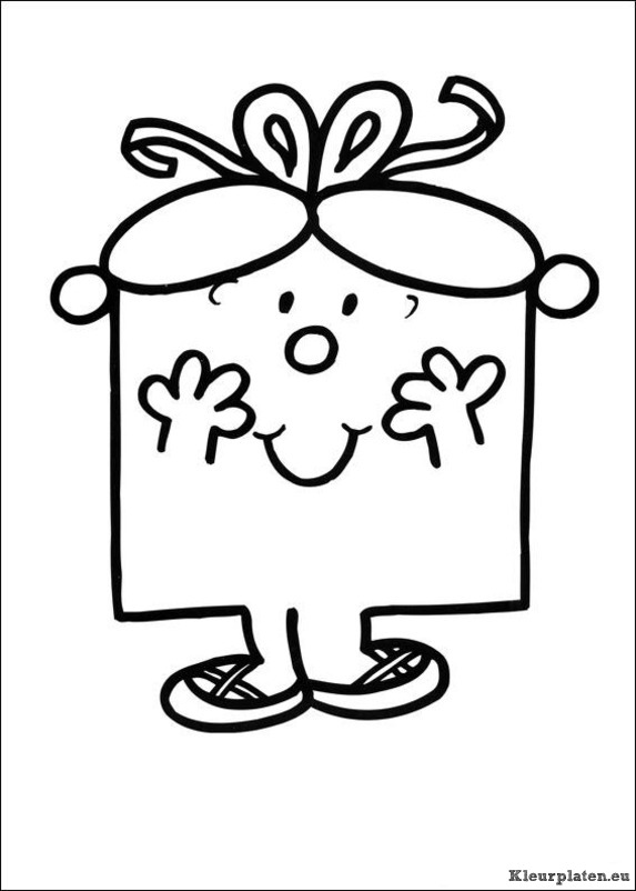 Mr men en litltle miss kleurplaat