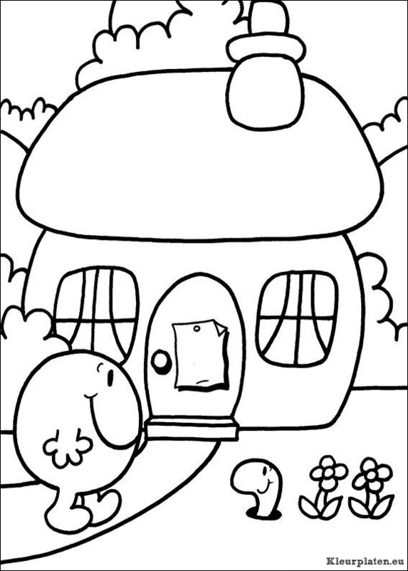 Mr men en litltle miss kleurplaten
