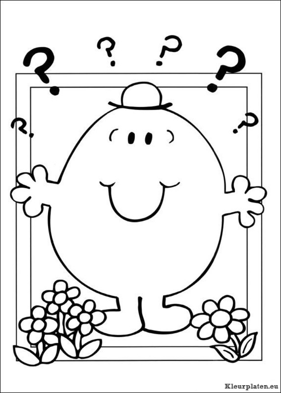 Mr men en litltle miss kleurplaten