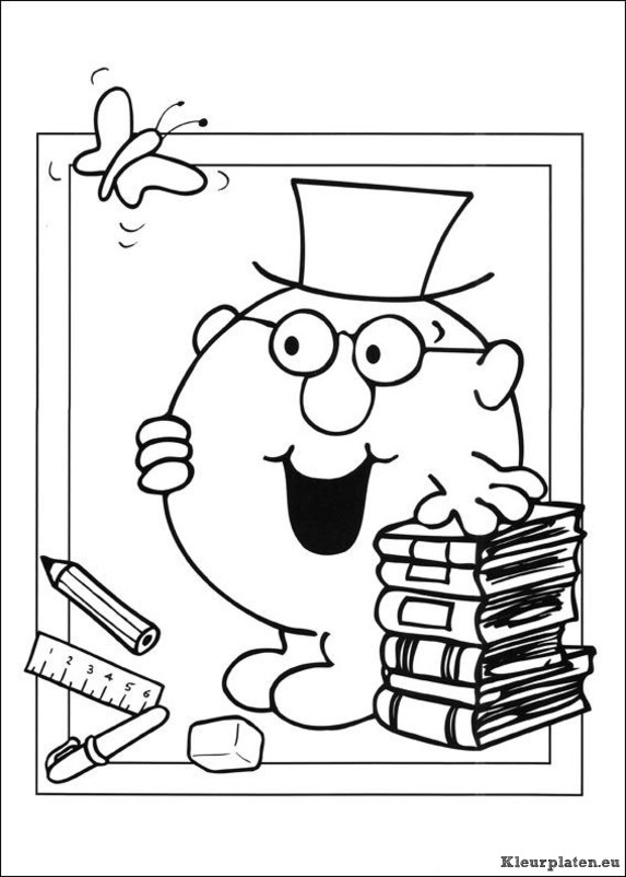 Mr men en litltle miss kleurplaten