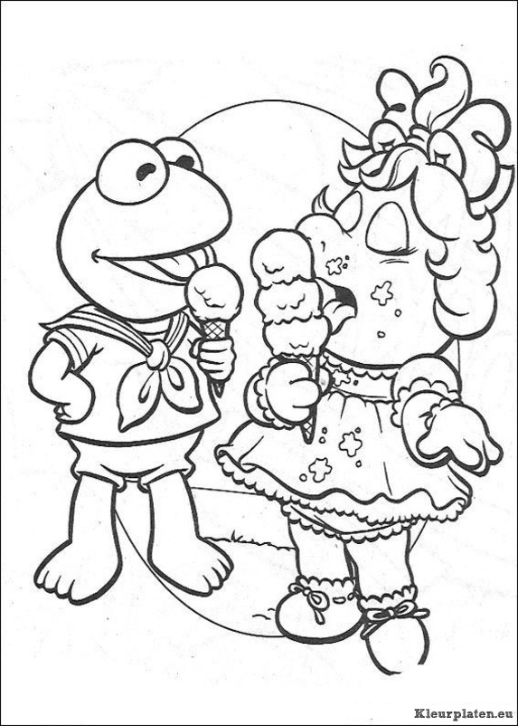 Muppet babies kleurplaat