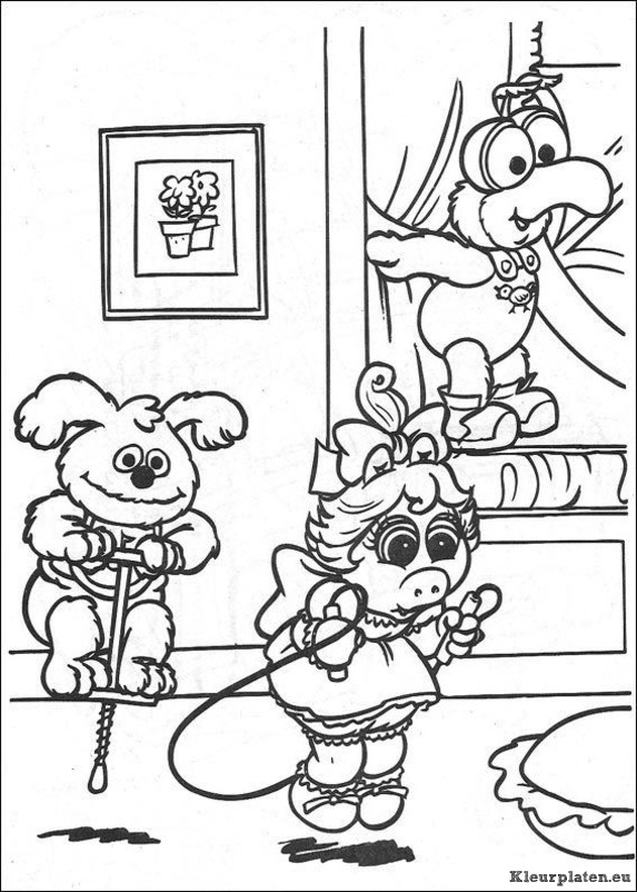 Muppet babies kleurplaten
