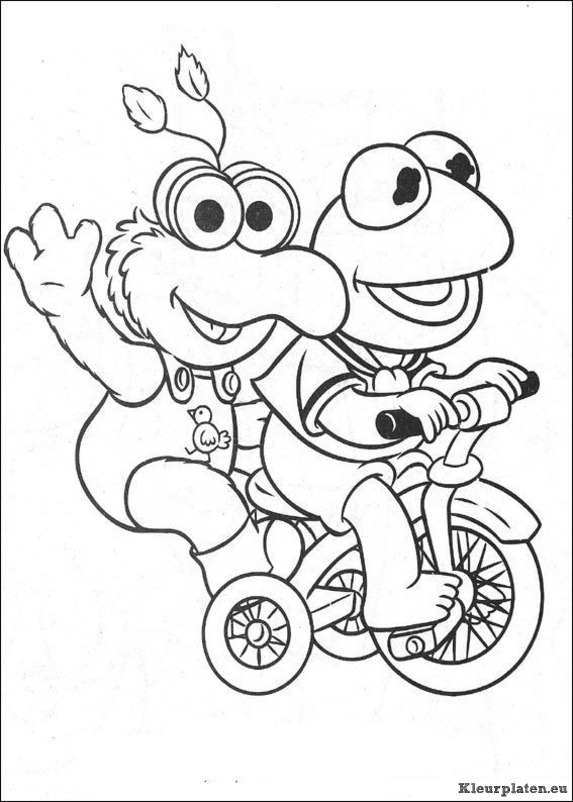 Muppet babies kleurplaat