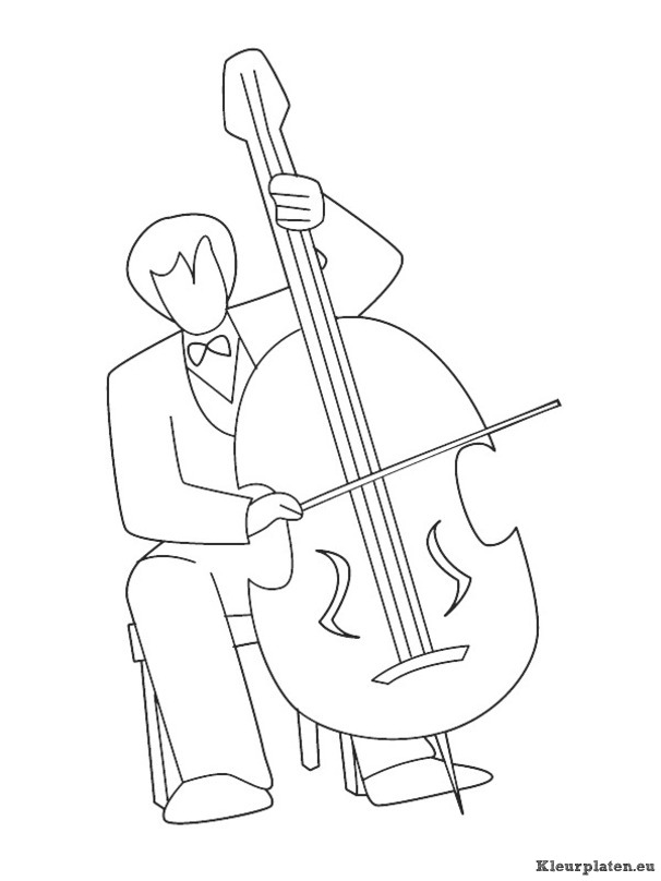 Muziekinstrumenten kleurplaten