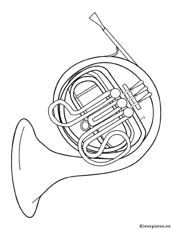 Muziekinstrumenten kleurplaten