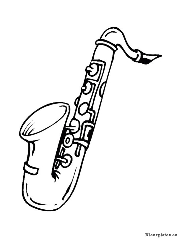 Muziekinstrumenten kleurplaten