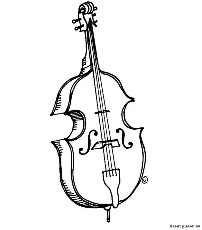 Muziekinstrumenten kleurplaten
