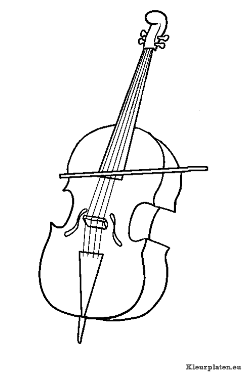Muziekinstrumenten kleurplaten