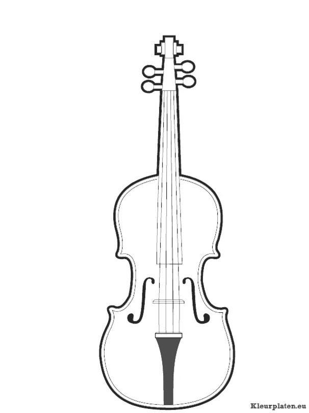 Muziekinstrumenten kleurplaten