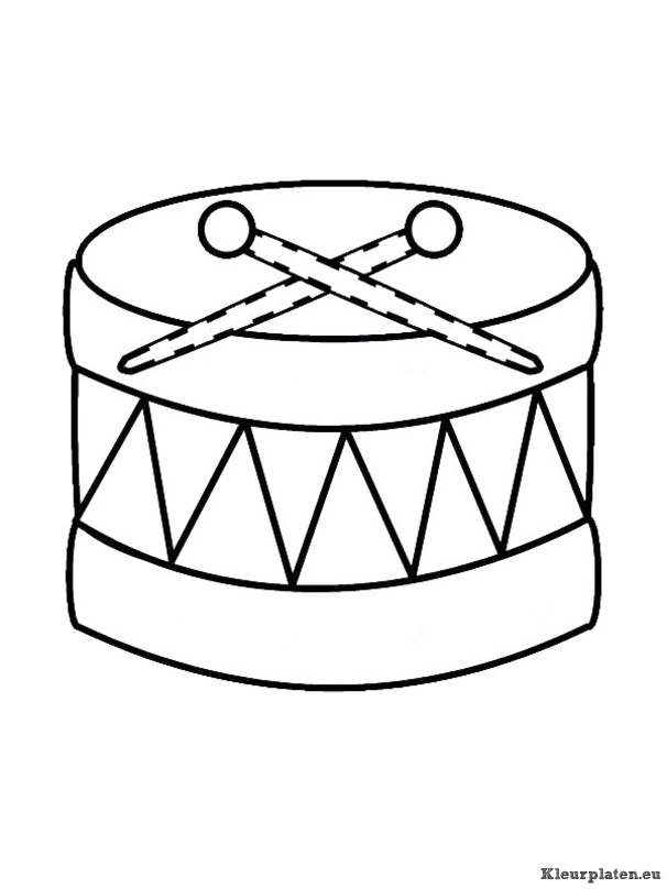 Muziekinstrumenten kleurplaten