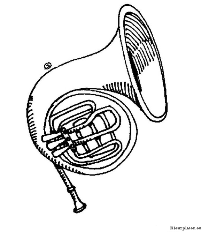 Muziekinstrumenten kleurplaten