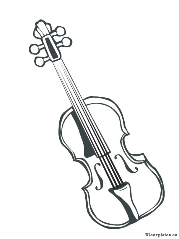 Muziekinstrumenten kleurplaten