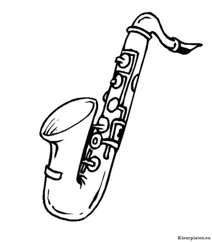 Muziekinstrumenten kleurplaten