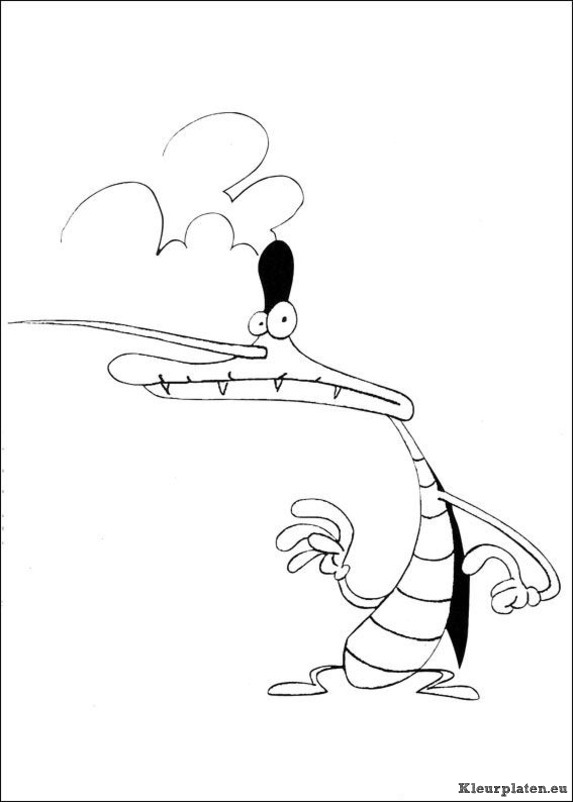 Oggy en de kakkerlakken kleurplaten