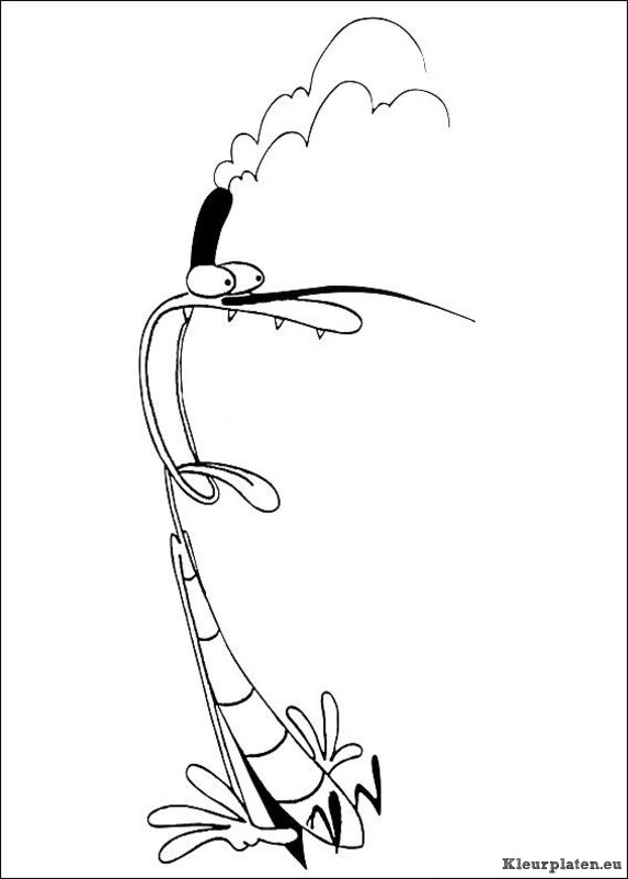 Oggy en de kakkerlakken kleurplaten