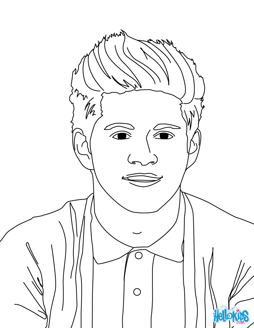 Niall Horan kleurplaat