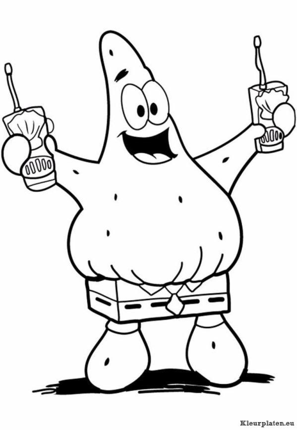 Patrick zeester kleurplaten