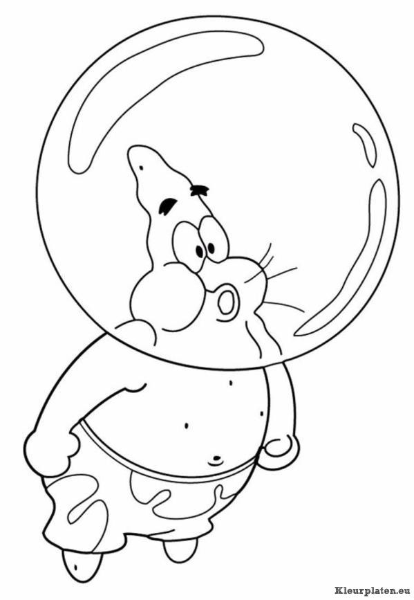 Patrick zeester kleurplaten