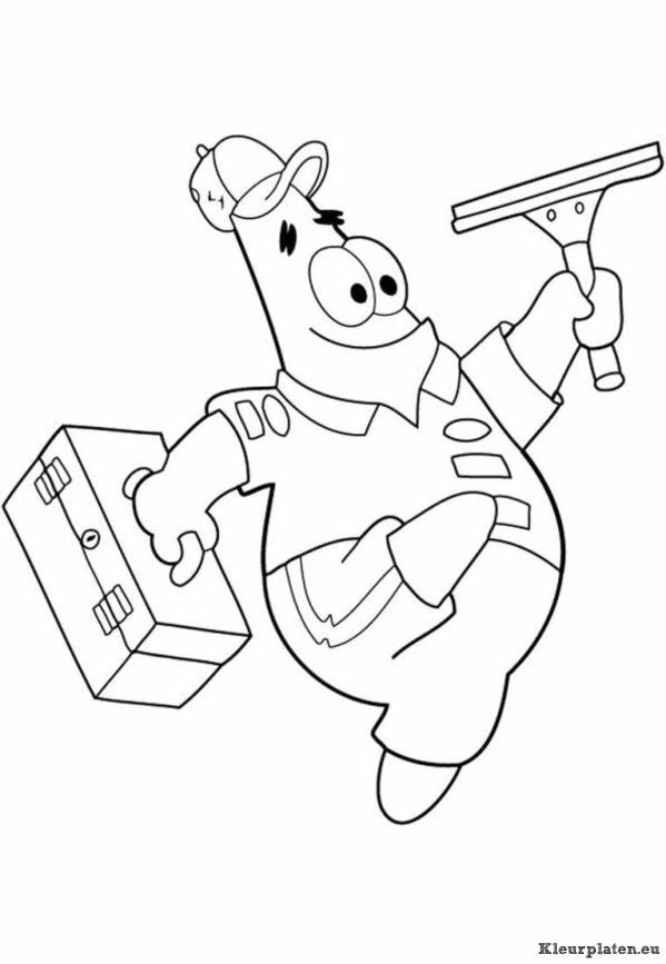 Patrick zeester kleurplaten