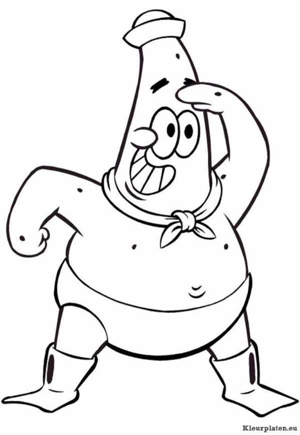 Patrick zeester kleurplaten