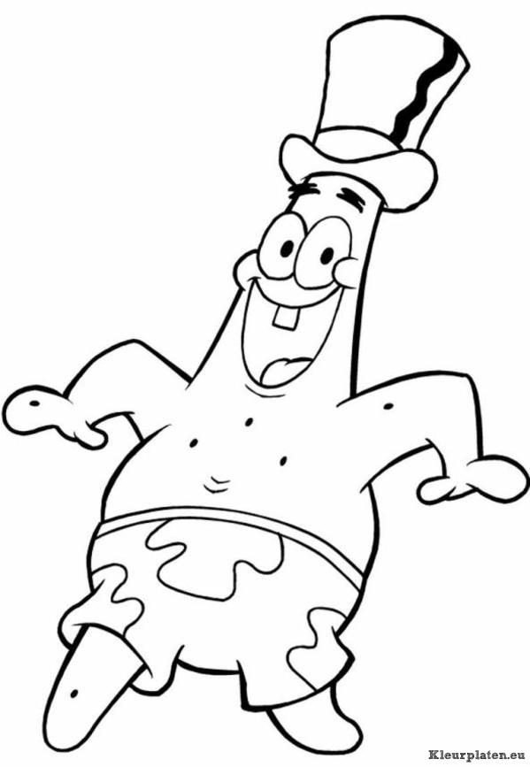 Patrick zeester kleurplaten
