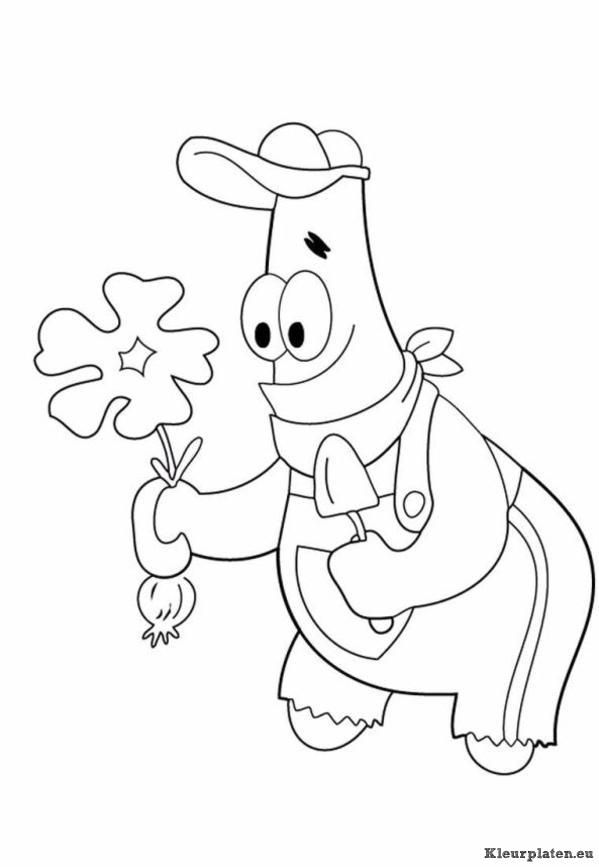 Patrick zeester kleurplaten