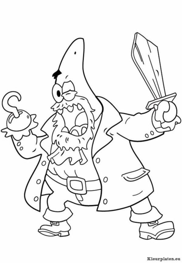 Patrick zeester kleurplaten