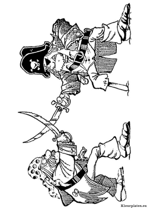 Piraten kleurplaten