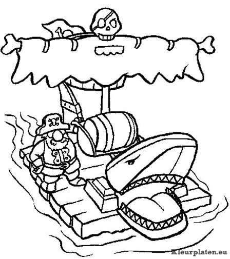 Piraten kleurplaten