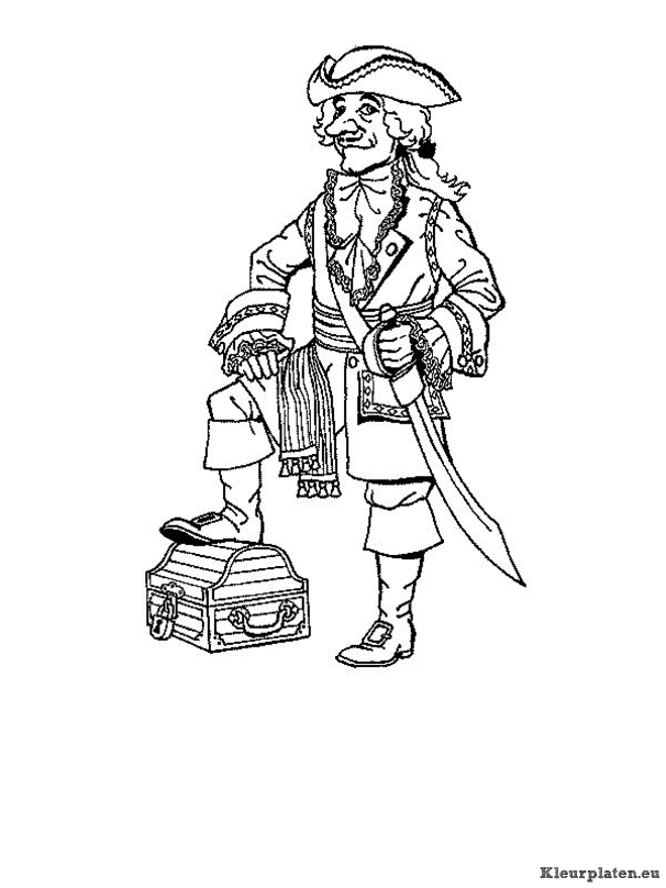 Piraten kleurplaten