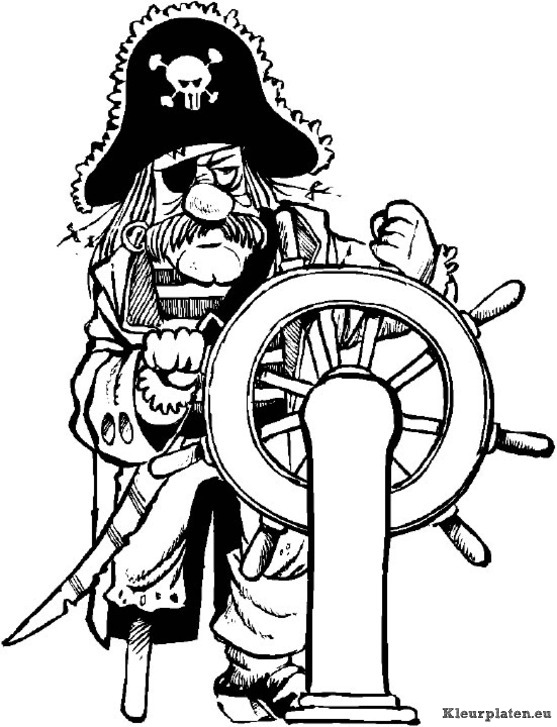 Piraten kleurplaten