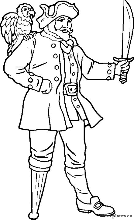 Piraten kleurplaten