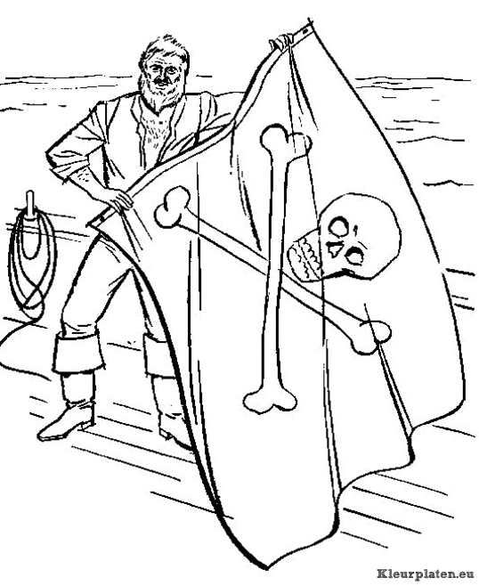 Piraten kleurplaten