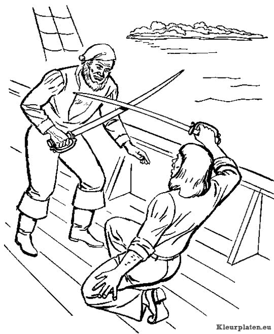 Piraten kleurplaten