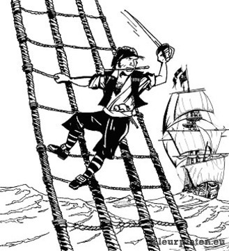 Piraten kleurplaten
