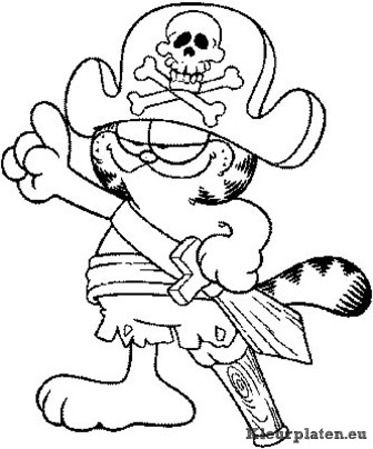 Piraten kleurplaten