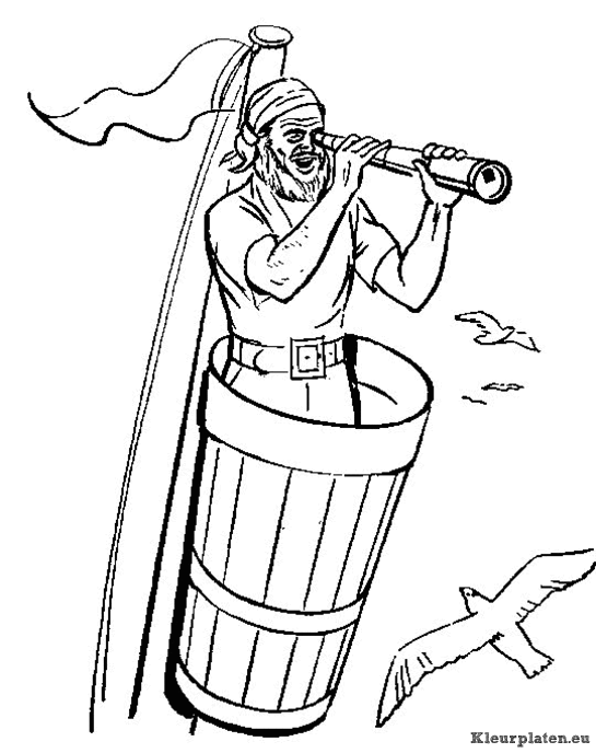 Piraten kleurplaten